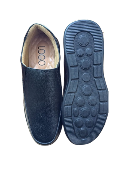 Open walk suede loafers