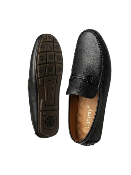 Black Leather Loafers